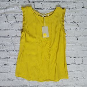 NWT Boden Women’s Yellow Mustard Sleeveless Top Size 8 UK 4 US